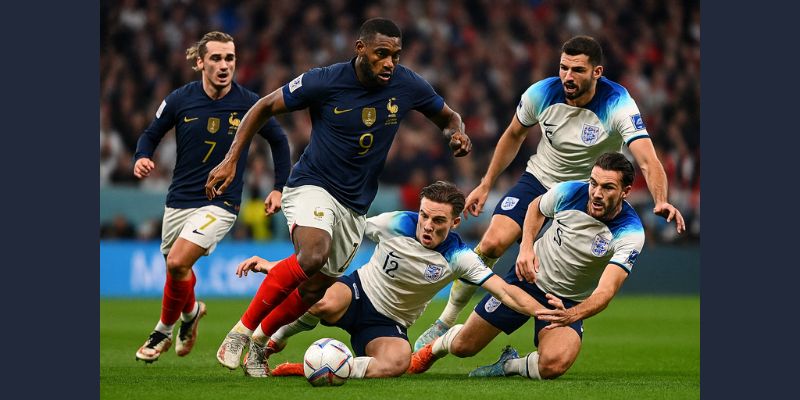 Pháp vs Anh trận đâu đầy gây cấn